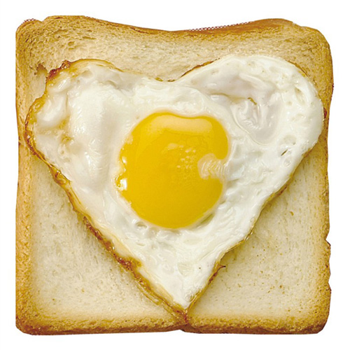 Heart shaped egg