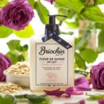 Lait douche de chez Briochin. Parfum avoine et rose