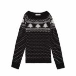 Cache Cache - Pull jacquard noir