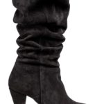 Bottes effet plissé