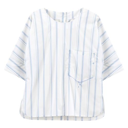 Chemise manches courtes, poche plaquée.
